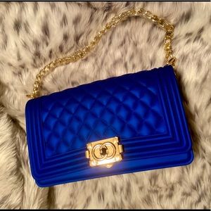 Royal blue Jelly purse